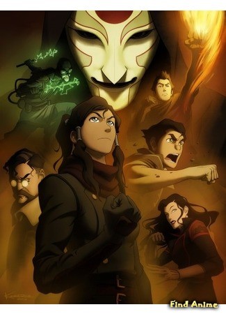 аниме The Last Airbender: The Legend of Korra.First book:Air (Аватар: Легенда о Корре (Книга 1: Воздух): Avatar: The Last Airbender (Book One: Air)) 08.07.14