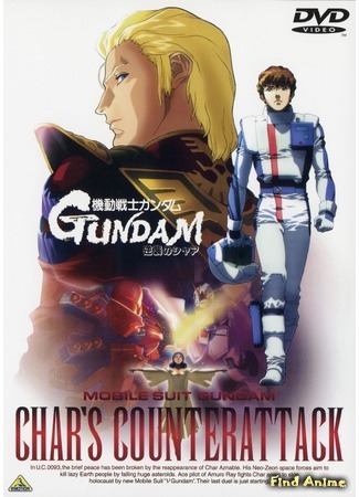 аниме Мобильный доспех Гандам: Ответный удар Чара (Mobile Suit Gundam: Char&#39;s Counterattack: Kidou Senshi Gundam: Gyakushuu no Char) 25.12.18