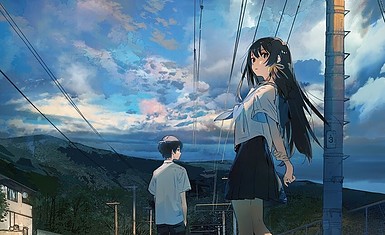 Новый трейлер аниме-фильма "Natsu e no Tunnel, Sayonara no Deguchi"