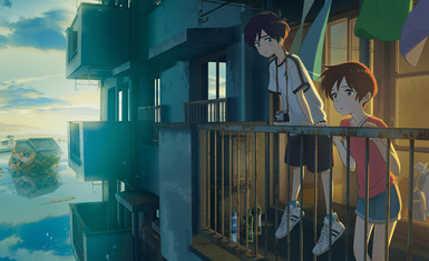 Новый постер и опубликовали второй саундтрек аниме-фильма "Ame wo Tsugeru Hyouryuu Danchi"